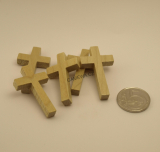 Řezaný křížek - LAKOVANÝ natural 42*24mm tl.6mm (bal 1ks)