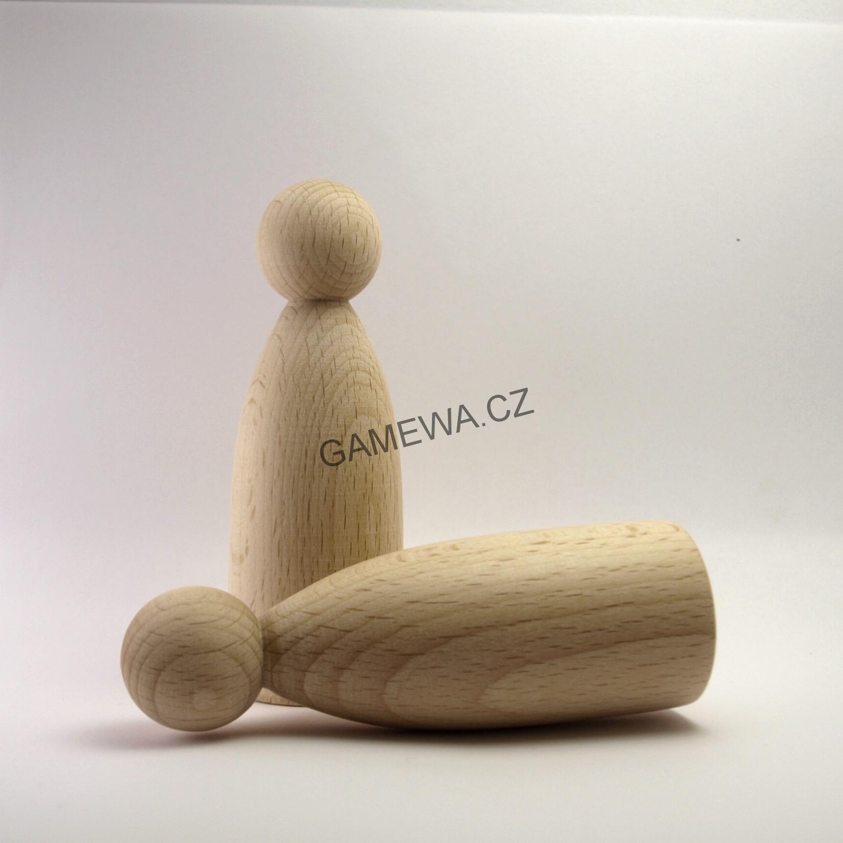 Dřevěná Figurka Tlustá 100mm GAMEWA Extra (ks)