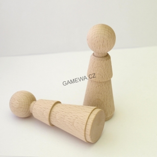 Dřevěná Figurka Anděl 72mm GAMEWA Extra (kus)