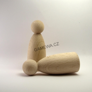 Dřevěná Figurka Tlustá 90mm GAMEWA Extra (ks)